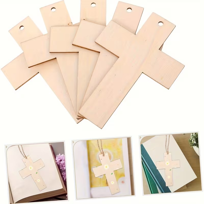 Art Craft Meaning - DIY Craft Kit Natuurlijke houten kruisen