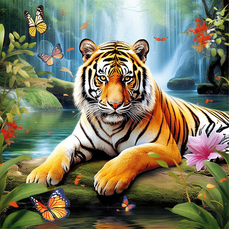 Art Craft Kits For Adults - 1 set Tiger King Diamond Painting