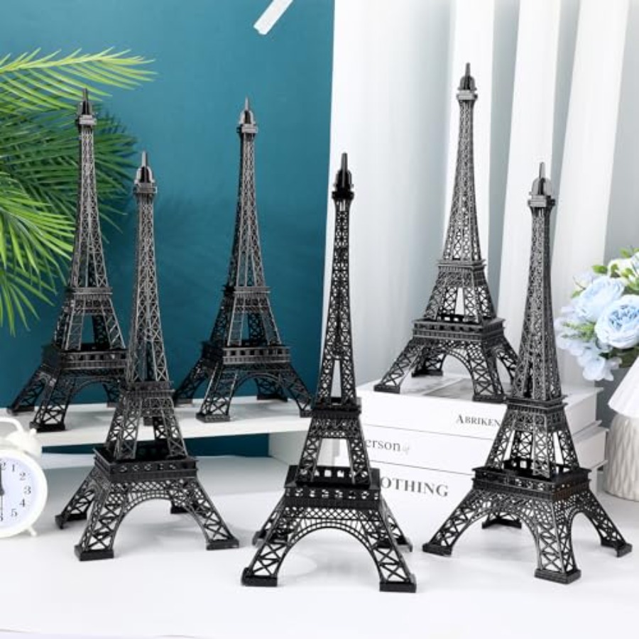 Art Craft Decoration - 6 stuks 15'' Eiffeltoren beeldje decoratie