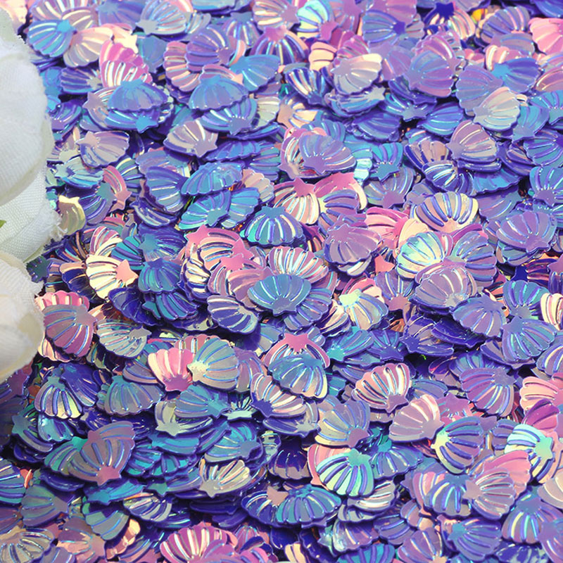 Eco Art Craft - 10g/20g/50g/nieuwe glanzende shell pailletten maat 7mm