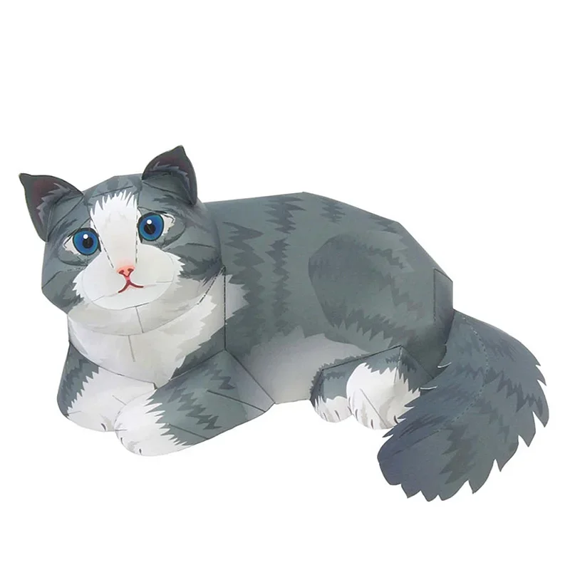 Art Craft Cat - Noorse Bos Kat Vouwen Handgemaakte Origami
