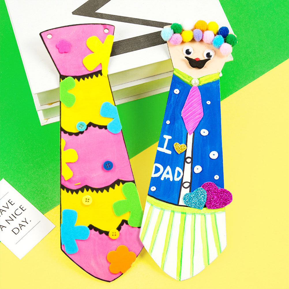 Art And Craft For Father'S Day - 5 stuks houten stropdas Vaderdag Craft