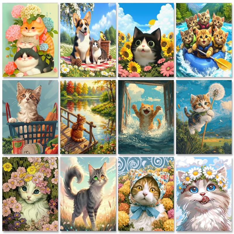 Art Craft Cat - GATYZTORY Kat Schilderen op nummer Kunst-