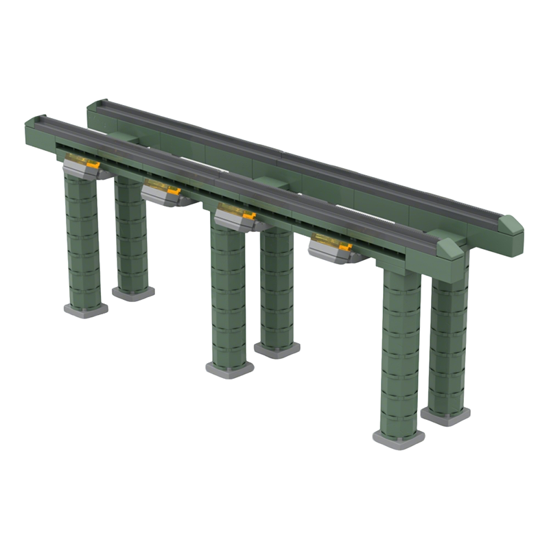 Art Craft Museum - 124-delige MOC Treinmuseum Stand Model Bouwstenen