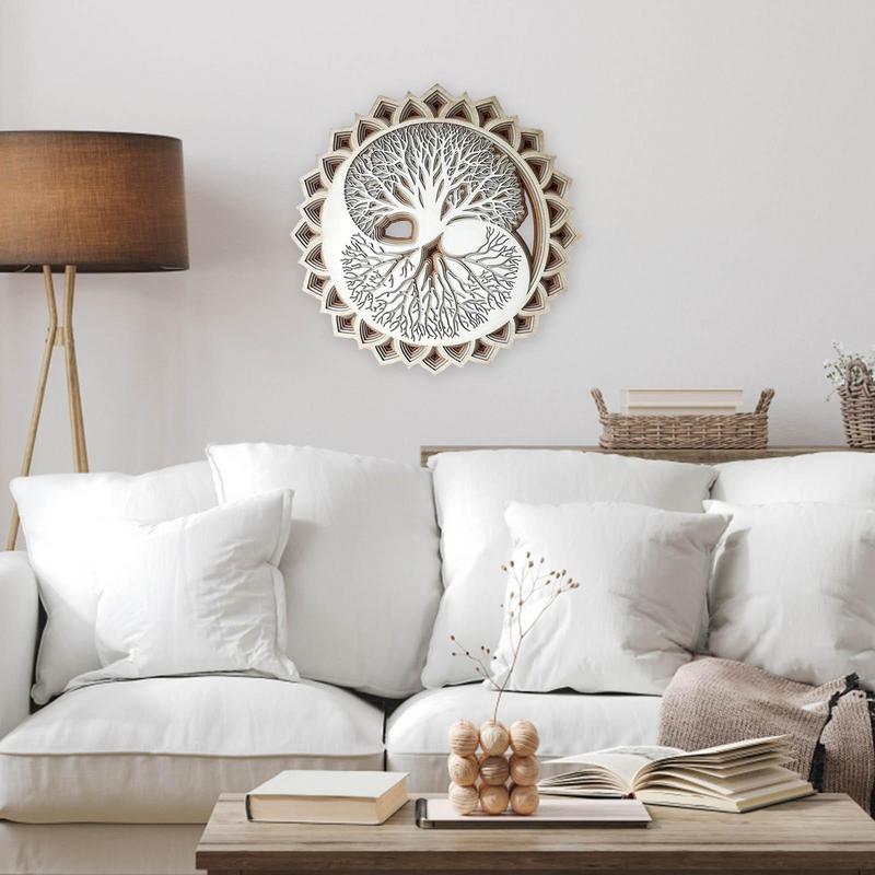 Art Craft Meaning - Houten muurkunst met bomen Art Decor