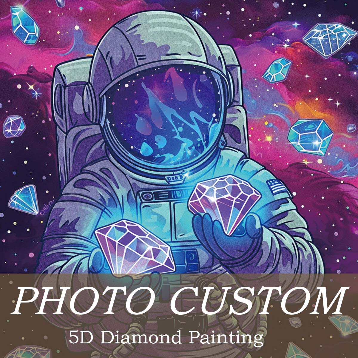 Diamond Painting Kit - Aangepaste 5D DIY Diamant Schilderij Kit