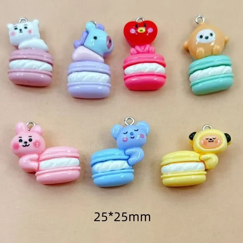 Art Craft Decoration - 10 stuks gemengde cartoonharscharms, kleine decoratieve
