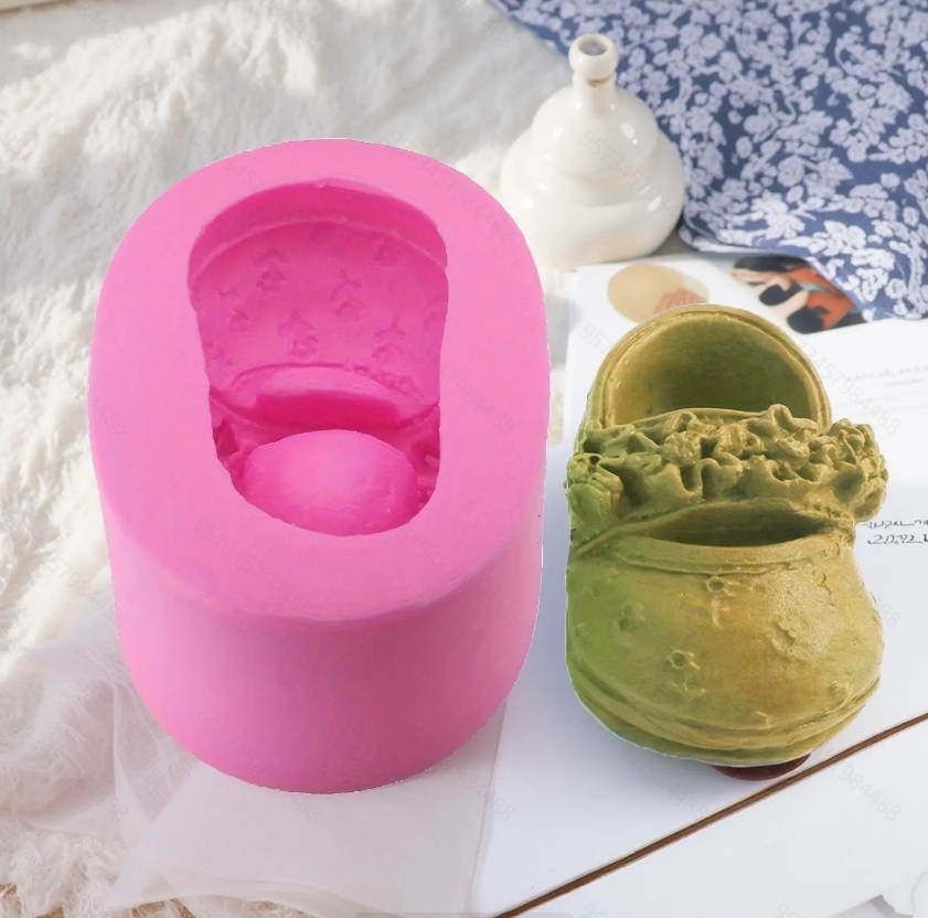 Eco Art Craft - leren schoenen mal handgemaakte zeep siliconen