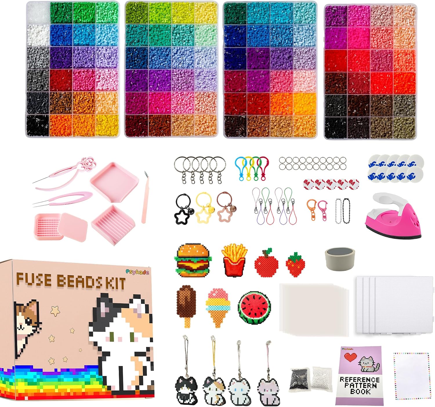 Art Craft Decoration - Fuse Beads Kit-Easy DIY-96 kleuren 53000