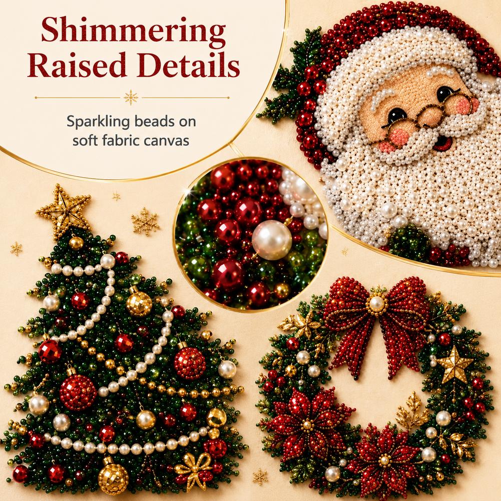 Kerstmis Kerstman Parel Kunst  - Art Craft Kits For Adults recensie en prijs