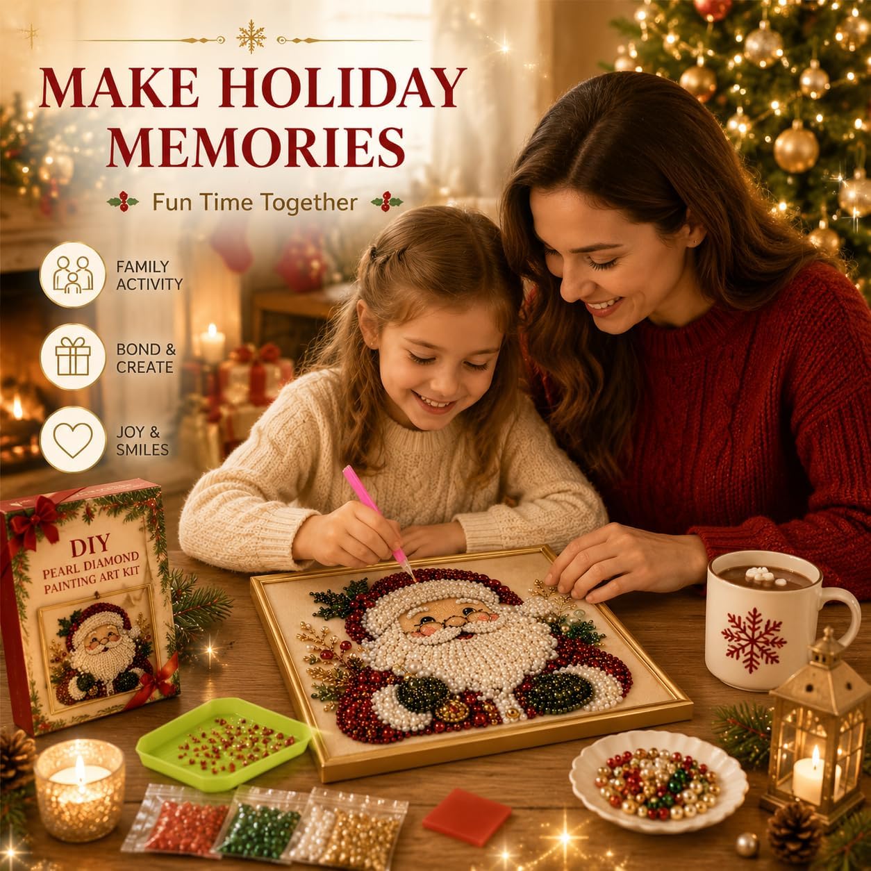 DIY Kerst Parel Diamant Schild - Art Craft Kits For Adults recensie en prijs