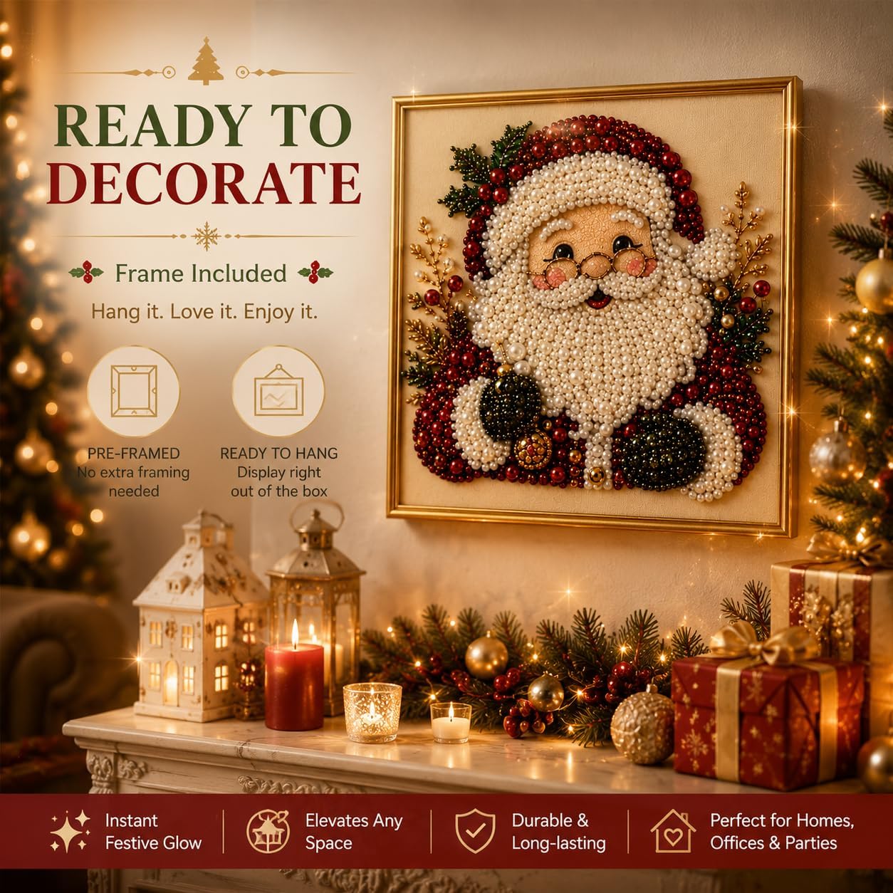 DIY Kerst Parel Diamant Schild - Art Craft Kits For Adults recensie en prijs