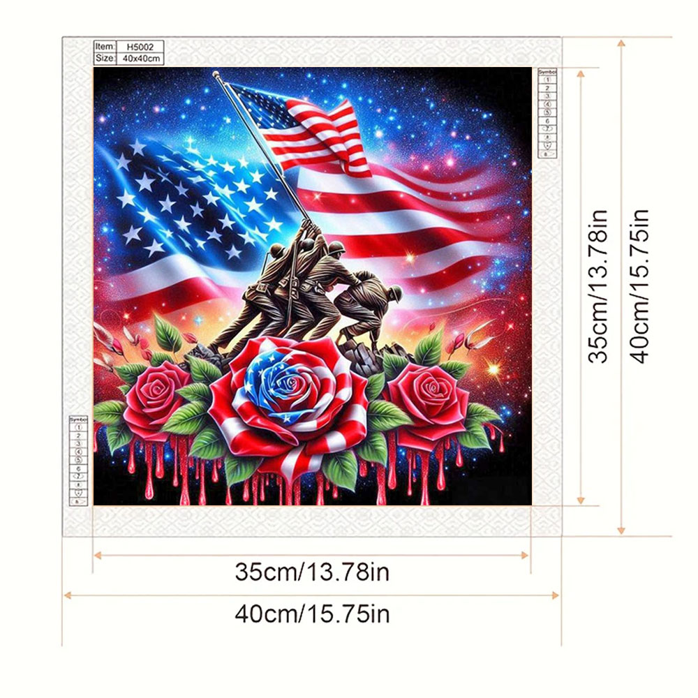 Krijger- en bloempatroon diama - Art Craft Kits For Adults recensie en prijs