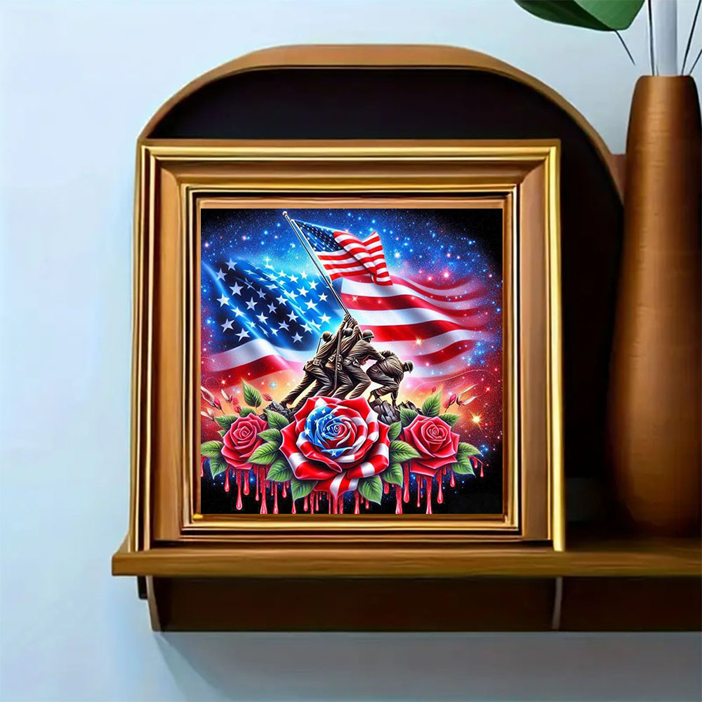 Krijger- en bloempatroon diama - Art Craft Kits For Adults recensie en prijs