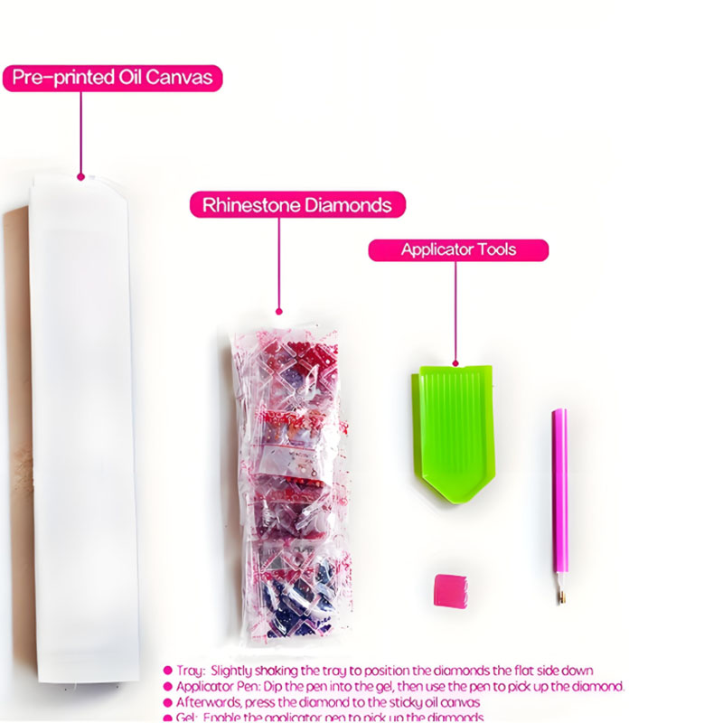 Krijger- en bloempatroon diama - Art Craft Kits For Adults recensie en prijs