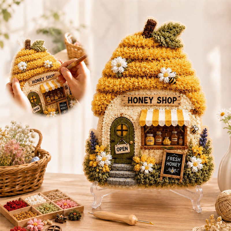 3D Mushroom House Poke Art DIY - Art Craft Decoration recensie en prijs
