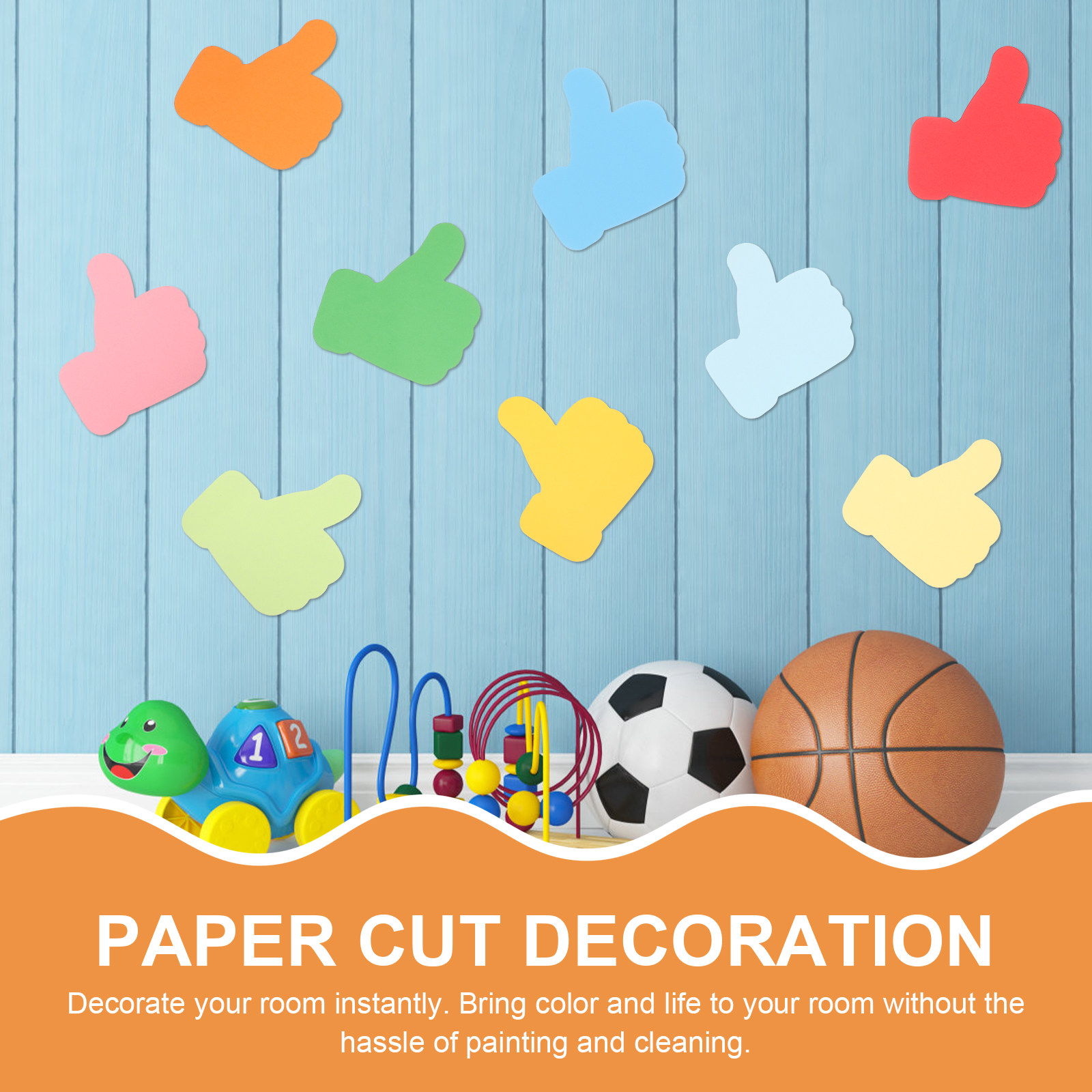 54 stuks handvormige papieren  - Art Craft Decoration recensie en prijs