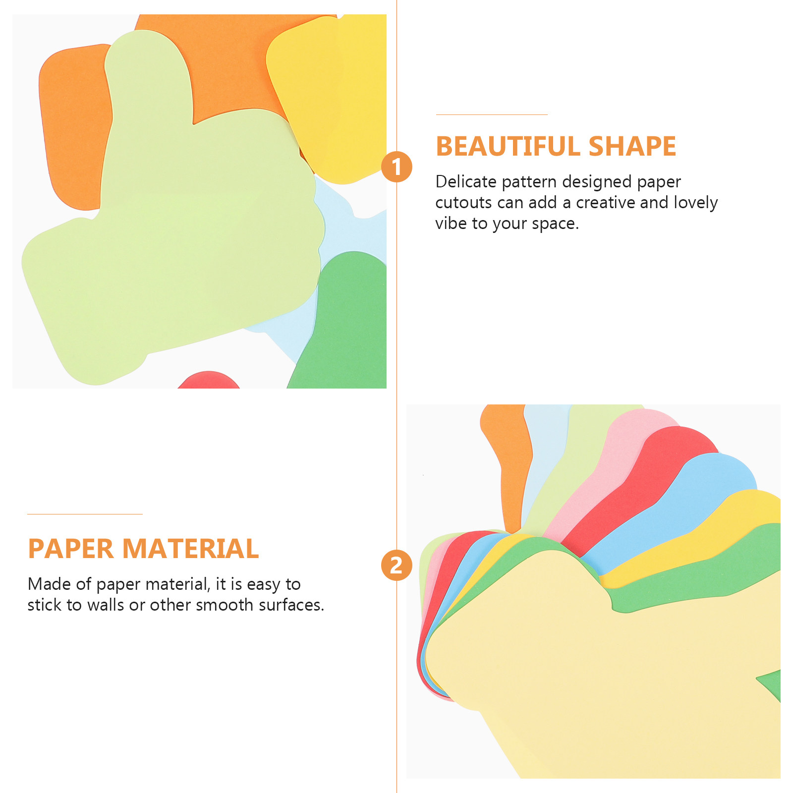 54 stuks handvormige papieren  - Art Craft Decoration recensie en prijs