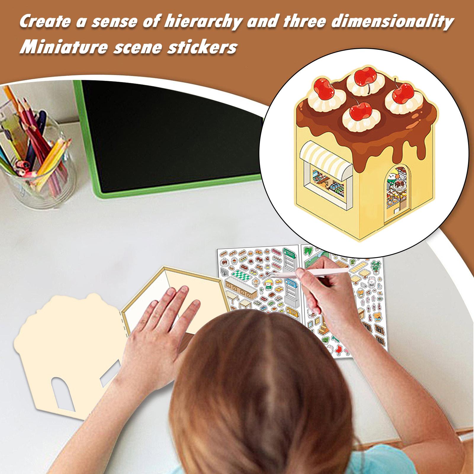 Stickerkamers Boek Miniatuurka - Art Craft House Making recensie en prijs