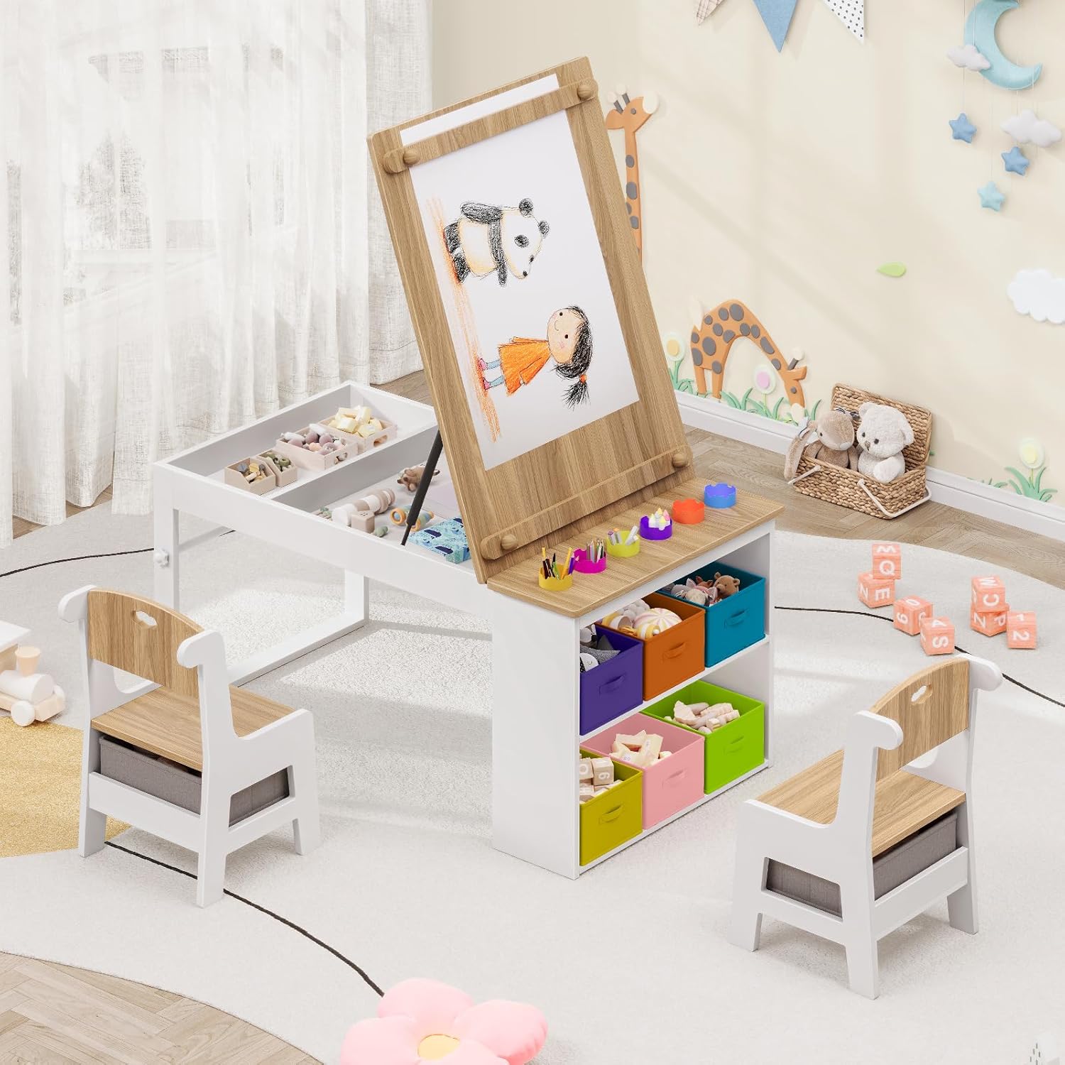 Kinderkunsttafel en -stoelen,  - Art Craft Toddlers recensie en prijs