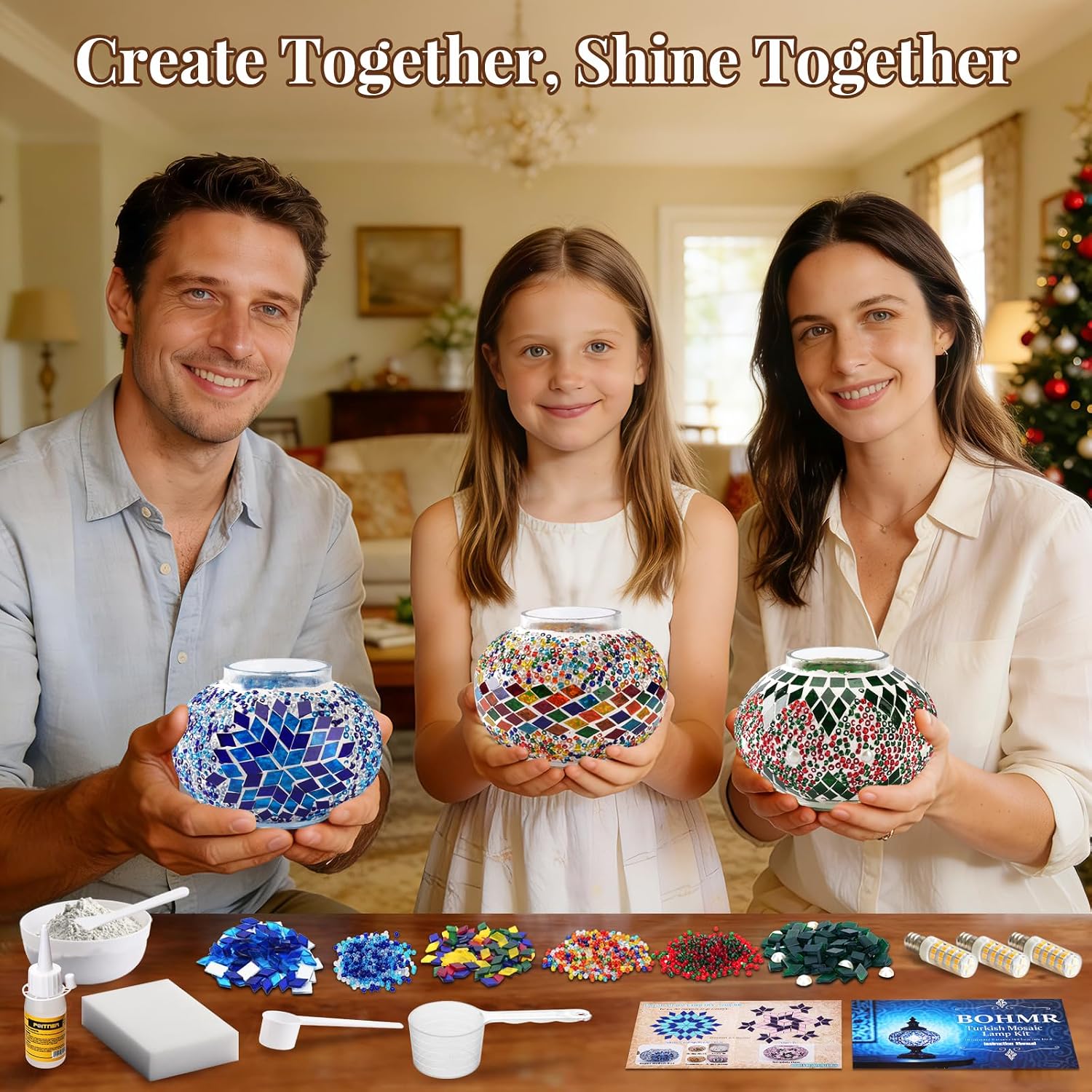 DIY 3-delige Turkse mozaïeklam - Art Craft Kits For Adults recensie en prijs