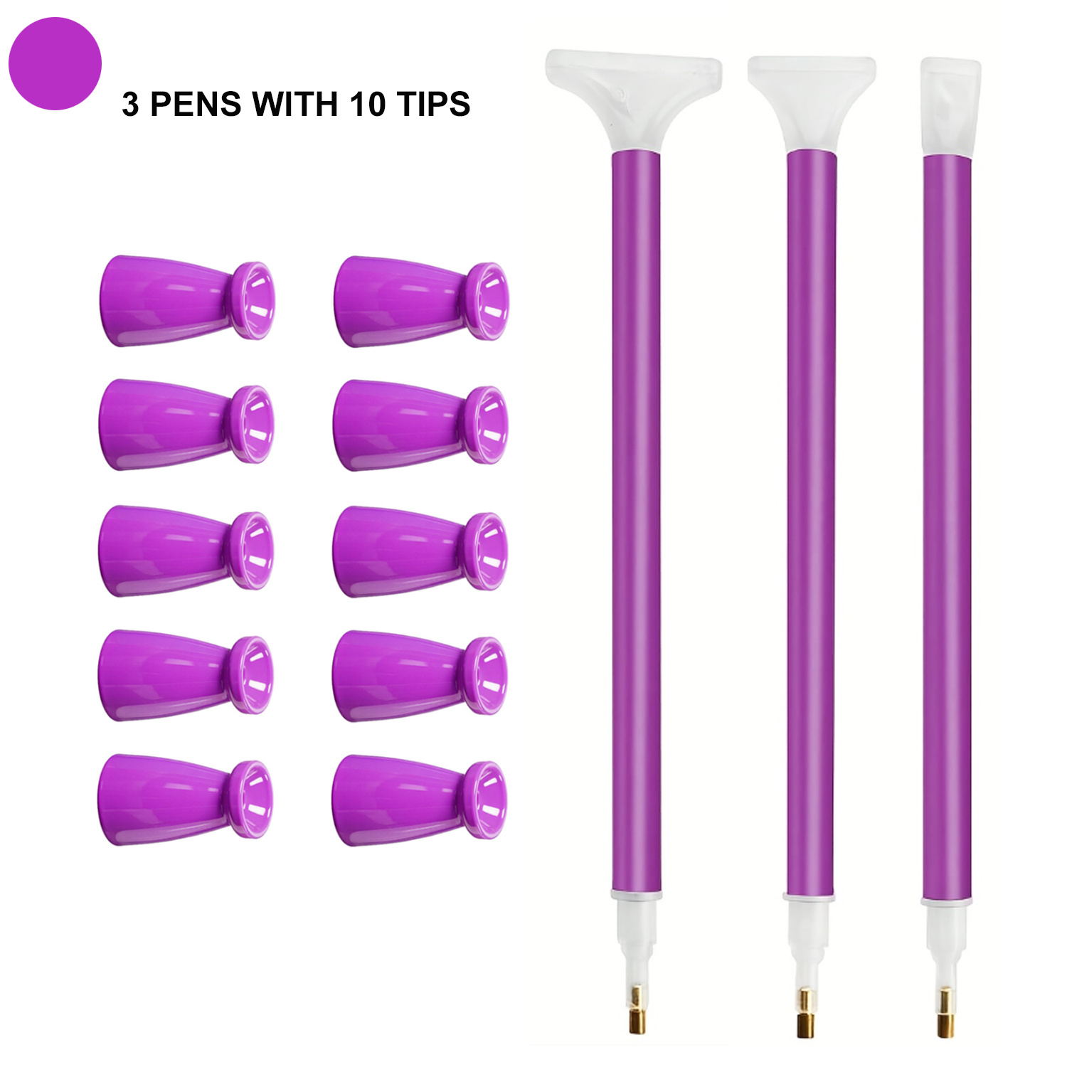 10 siliconen tips & 3 pennen D - Diamond Painting Kit recensie en prijs