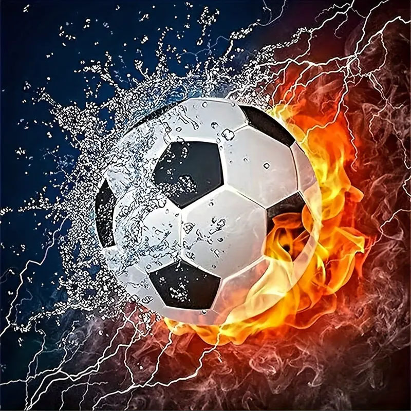Een set voetbal-diamantschilde - Art Craft Kits For Adults recensie en prijs