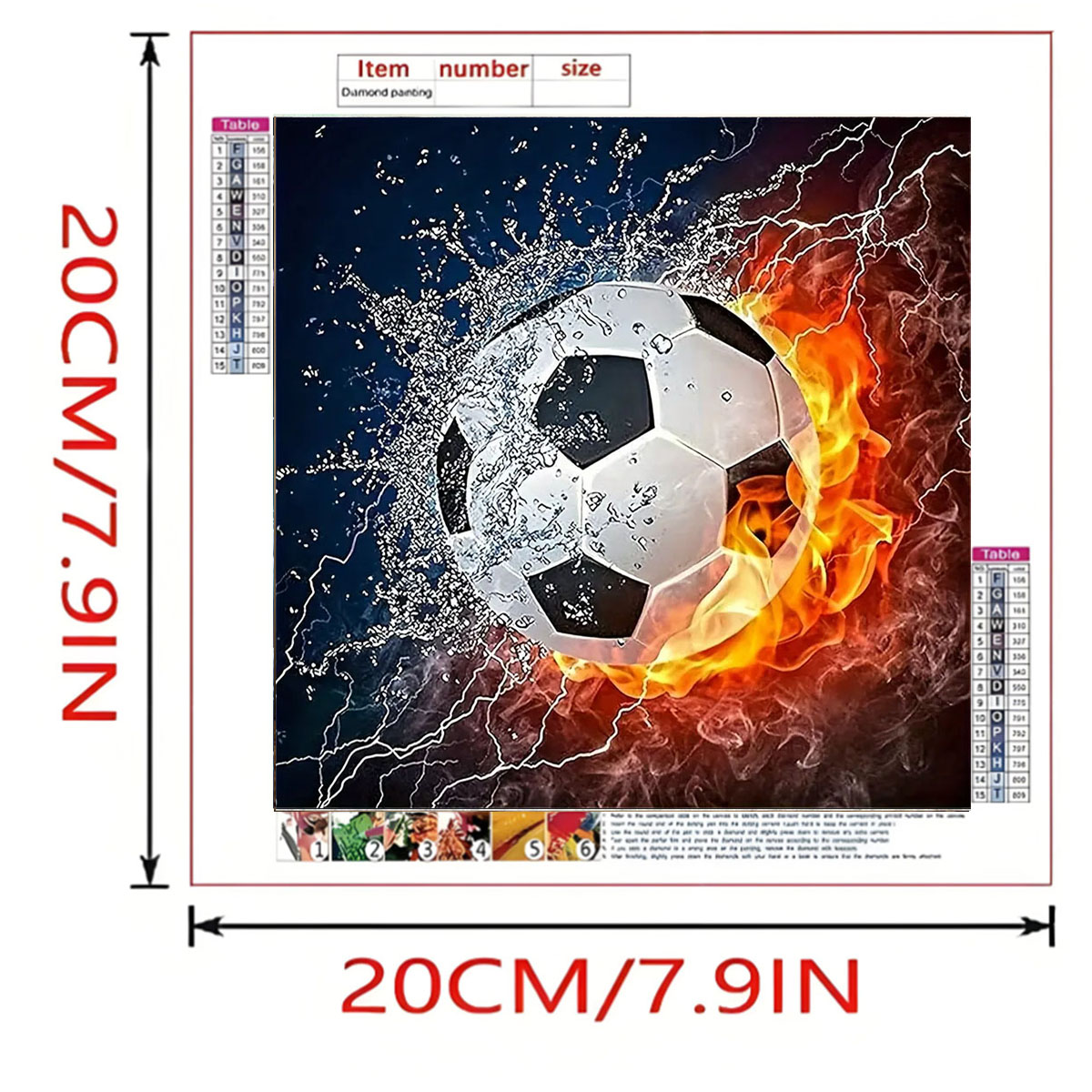 Een set voetbal-diamantschilde - Art Craft Kits For Adults recensie en prijs