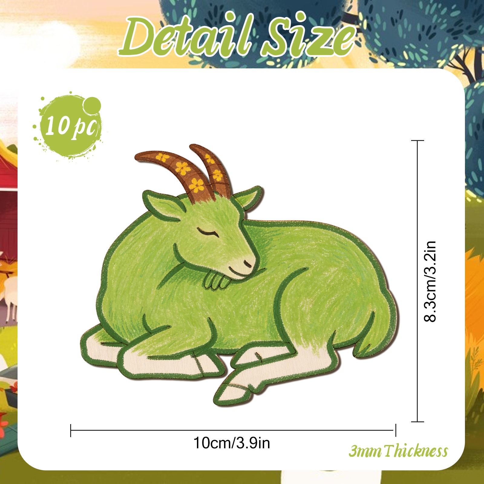 10 stks/set Onvoltooide Houten - Art Craft Decoration recensie en prijs