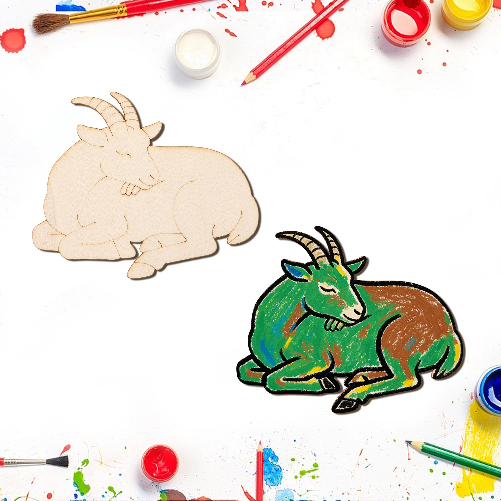 10 stks/set Onvoltooide Houten - Art Craft Decoration recensie en prijs