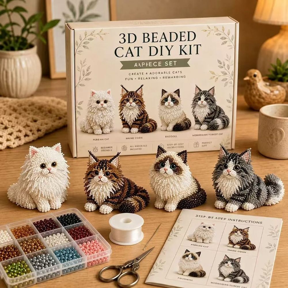 Handgemaakte DIY dieren kralen - Art Craft Cat recensie en prijs